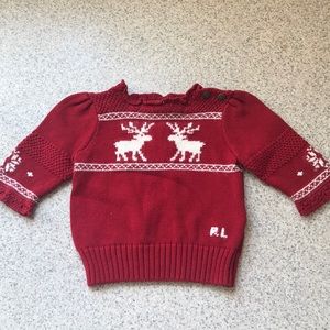 Christmas/holiday red Ralph Lauren sweater